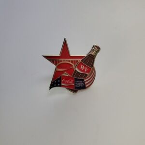Coca-Cola West Virginia America 250 Anniversary Star Bottle Enamel Lapel Pin